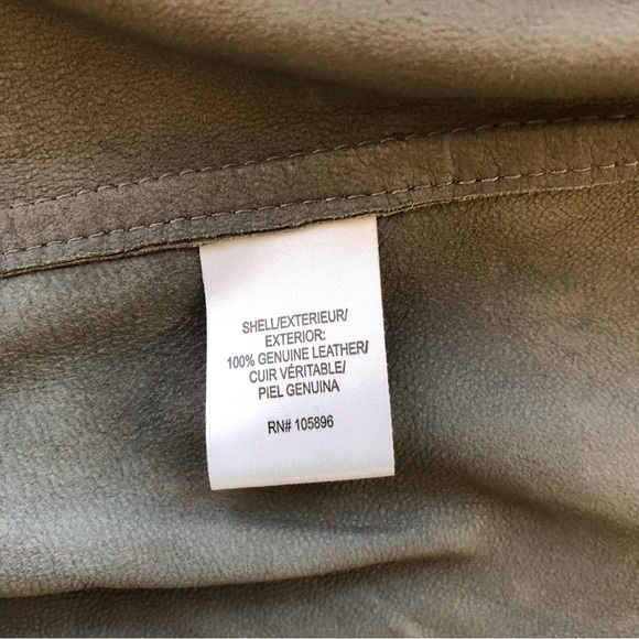 Worth Green Light Weight Leather Zip Jacket New Size 10 - Picture 11 of 16